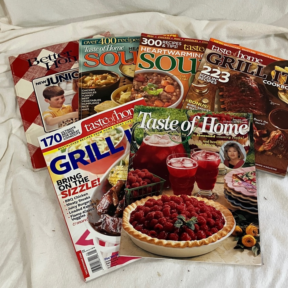 Cook Books magazines Better Homes taste of home grill it